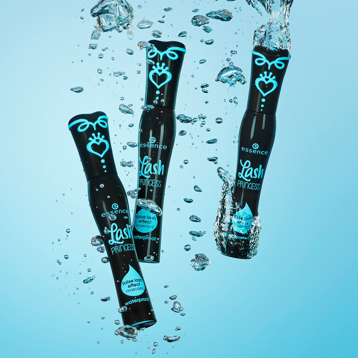 Essence Lash Princess Mascara 3-pack on vanity