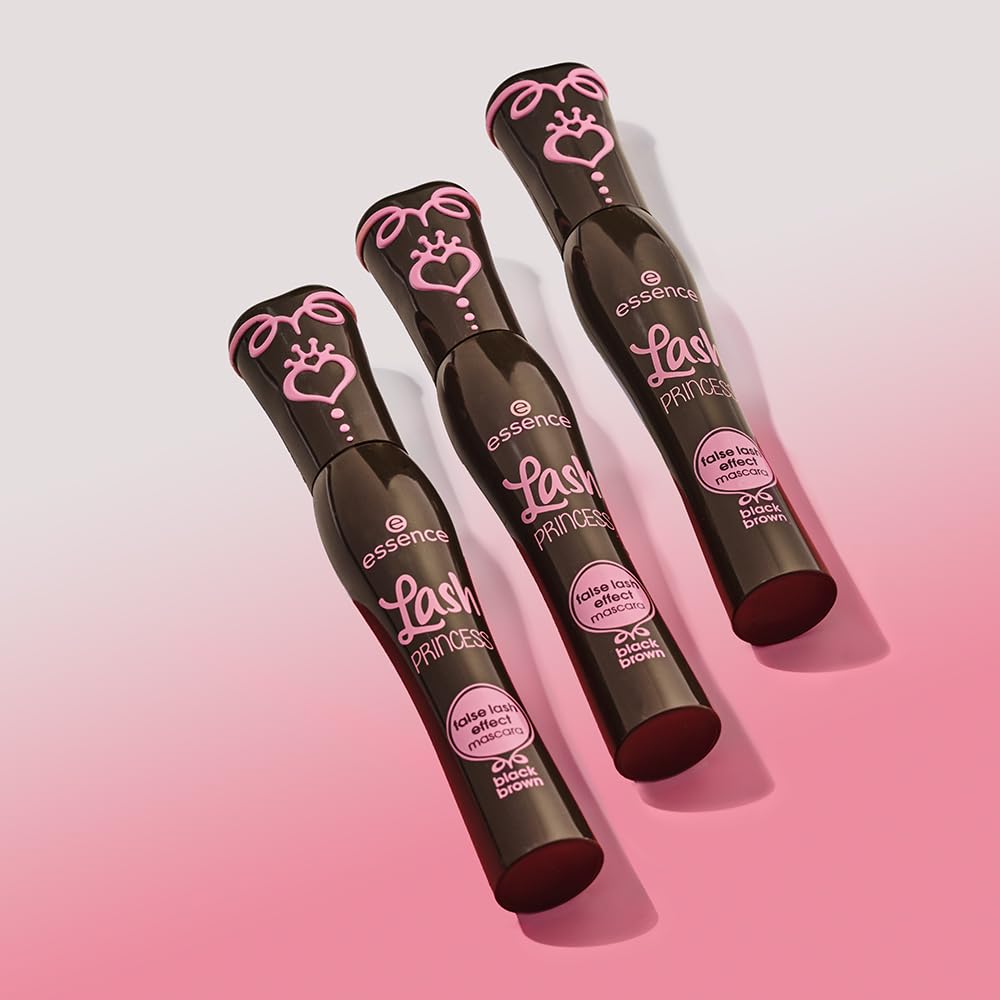 Essence Lash Princess Mascara brown shade swatch