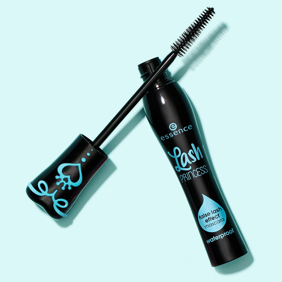 Essence Lash Princess Mascara with makeup accessories