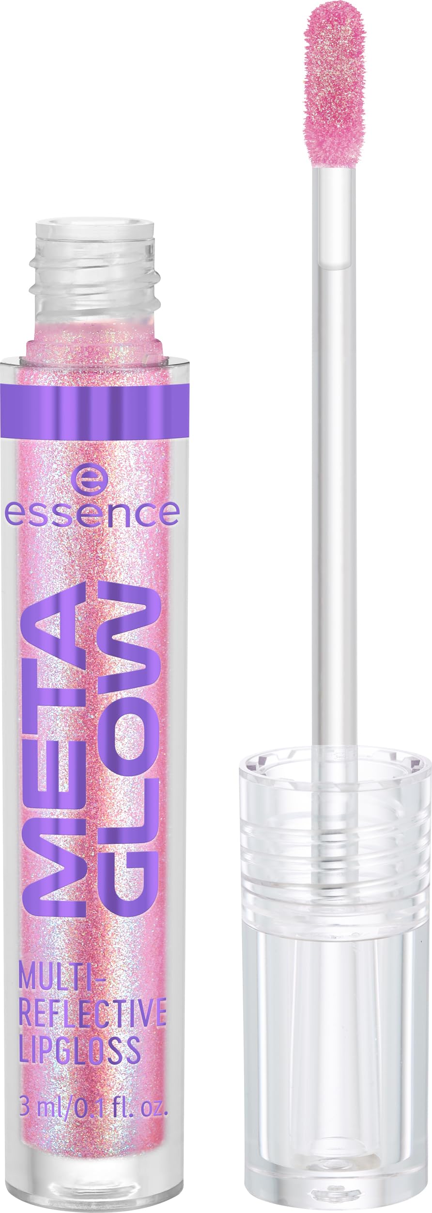 Essence Meta Glow Lip Gloss 03 Pink Vision front view