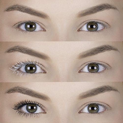 Essence Volume support Lash Primer with mascara application