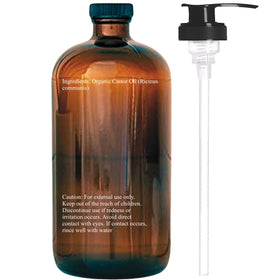 Essentially KateS Castor Oil 16 Fl Oz bottle side view