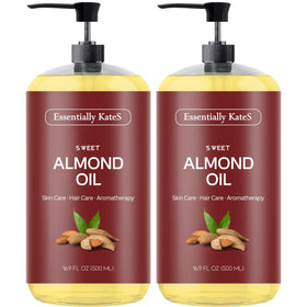 Essentially KateS Sweet Almond Oil 33.8 Fl Oz front view