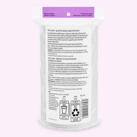 Essentials Oval Premium Cotton Pads stacked showing large oval shape
