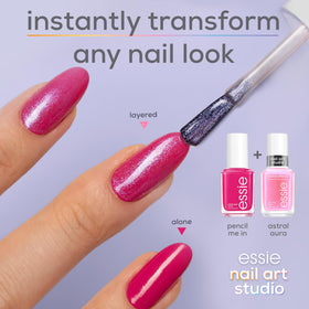 essie Astral Aura nail polish brush close-up