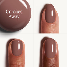essie Crochet Away nail polish applied on nails