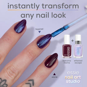 essie Ethereal Escape polish applied on nails