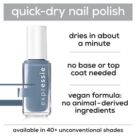 essie Expressie FX nail polish applied on bare nails