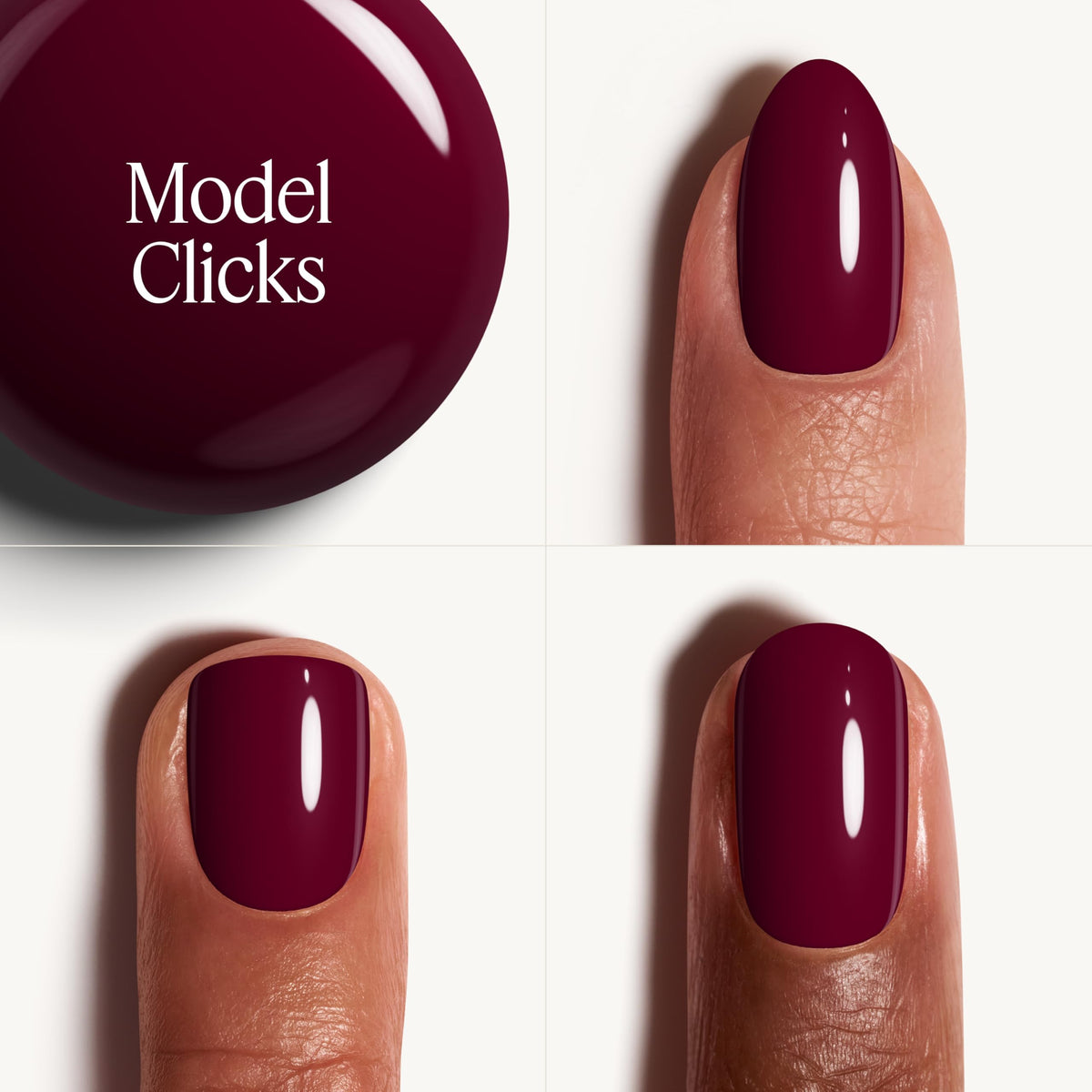 essie Gel Couture Clicks Red Nail Polish bottle with cap