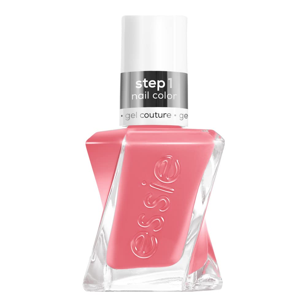 essie Gel Couture Gallery Glam salmon-pink gel polish front view