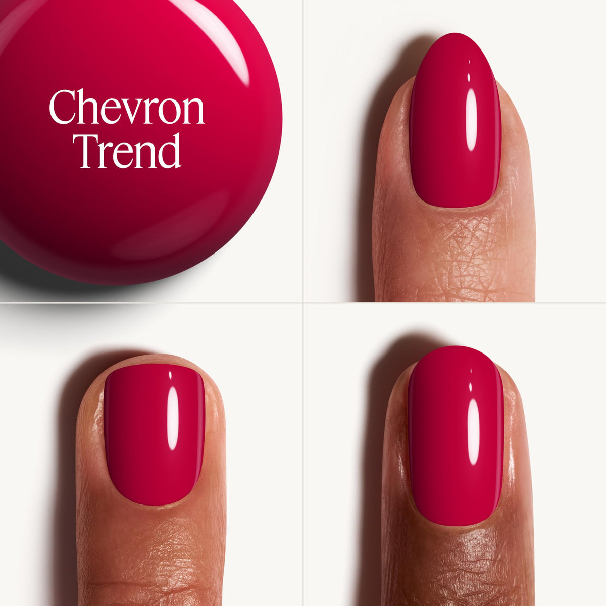 essie Gel Couture Nail Polish Deep Magenta bottle side view
