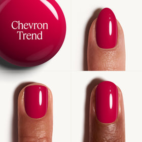 essie Gel Couture Nail Polish Deep Magenta bottle side view