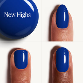 essie Gel Couture Nail Polish Electric Blue bottle with cap