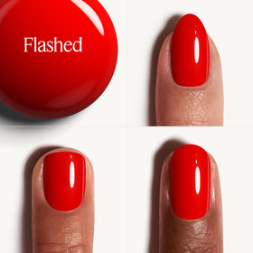 essie Gel Couture Nail Polish electric poppy vermillion with applicator