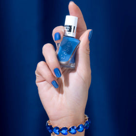essie Gel Couture Nail Polish Statement Peace with top coat