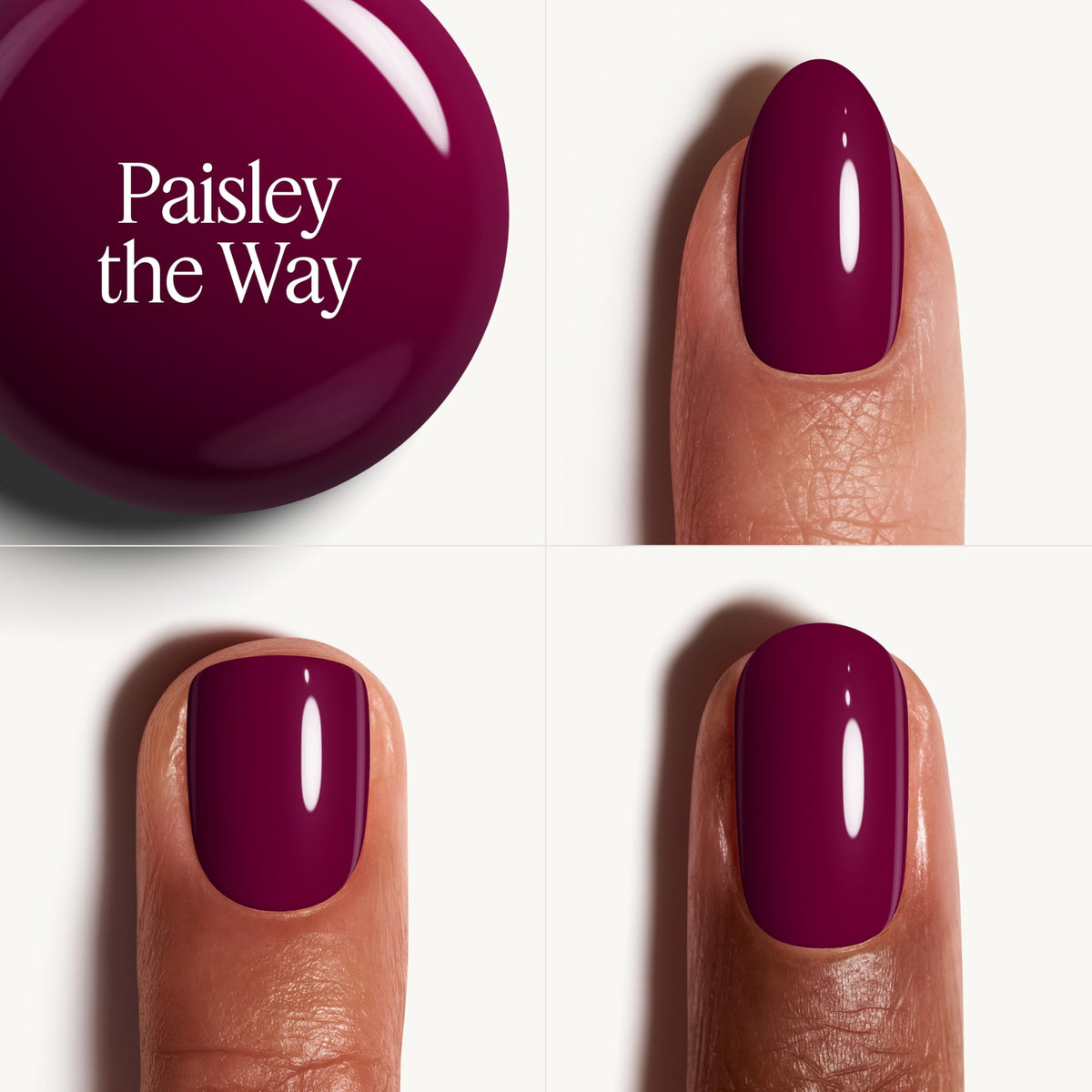 essie Gel Couture Nail Polish vibrant purple bottle with cap
