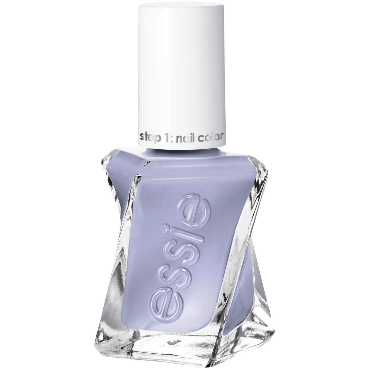 essie Gel Couture Once Upon A Time gray nail polish bottle front view