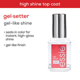 essie Gel Setter Top Coat with essie nail polish