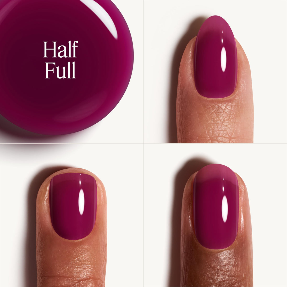 essie Glass Nails Translucent Purple Nail Polish applied on nails