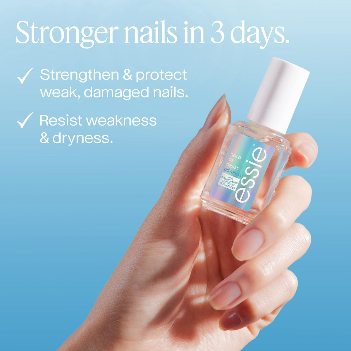 essie Hard To Resist Advanced Nail Strengthener side view
