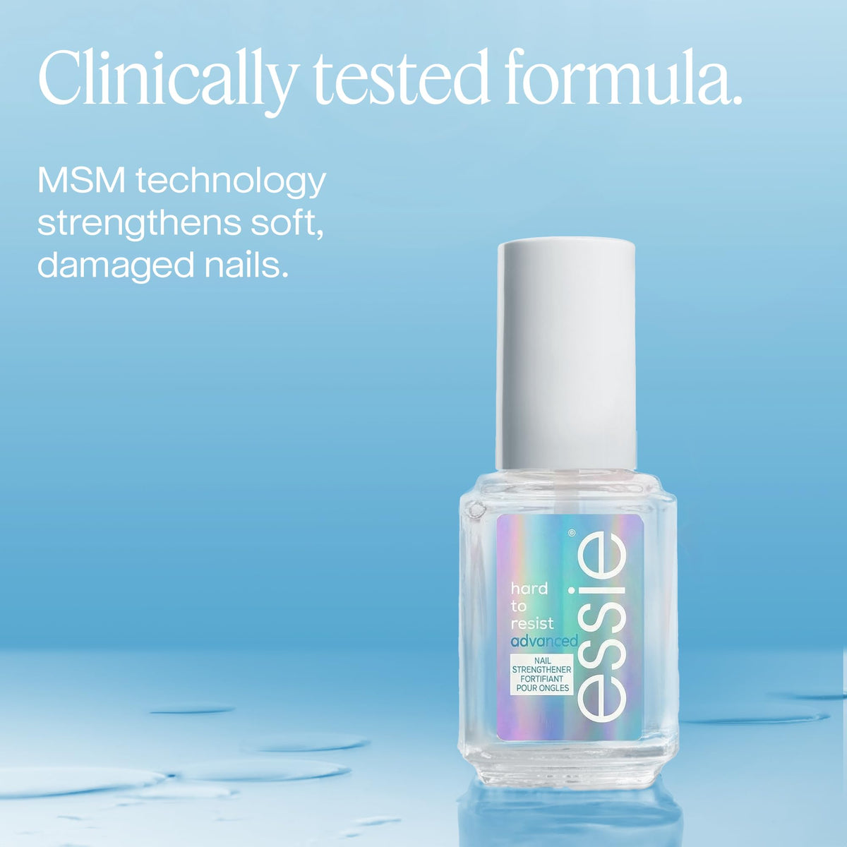 essie Hard To Resist Advanced Nail Strengthener with other essie nail products