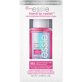 essie Hard To Resist Nail Strengthener front view with pink tint