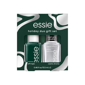 essie Holiday Nail Polish Gift Set in emerald velvet packaging