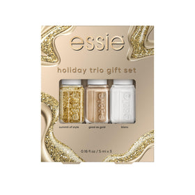 essie Holiday Nail Polish Trio Gift Set front view with three bottles