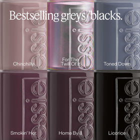 essie Licorice Nail Polish with other essie shades