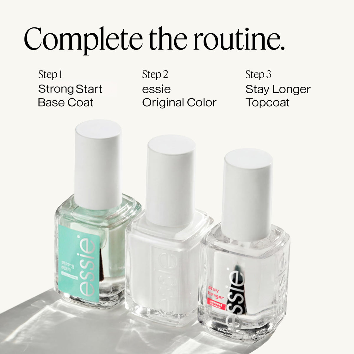 essie Nail Polish Glossy Shine Finish Blanc packaging