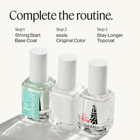 essie Nail Polish Glossy Shine Finish Blanc packaging
