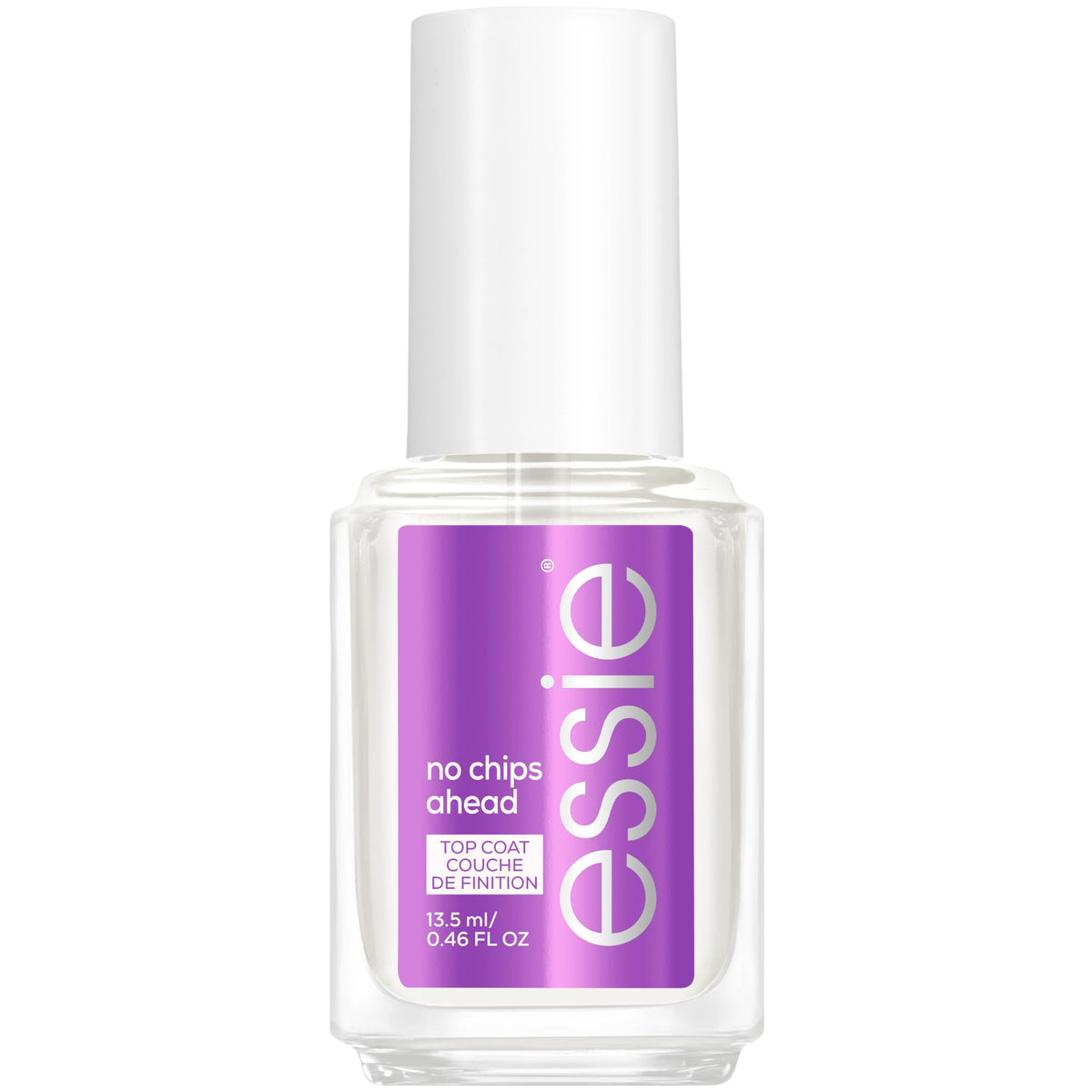essie No Chips Ahead Top Coat brush close-up