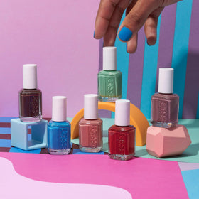 essie Odd Squad Green Nail Polish application on nails