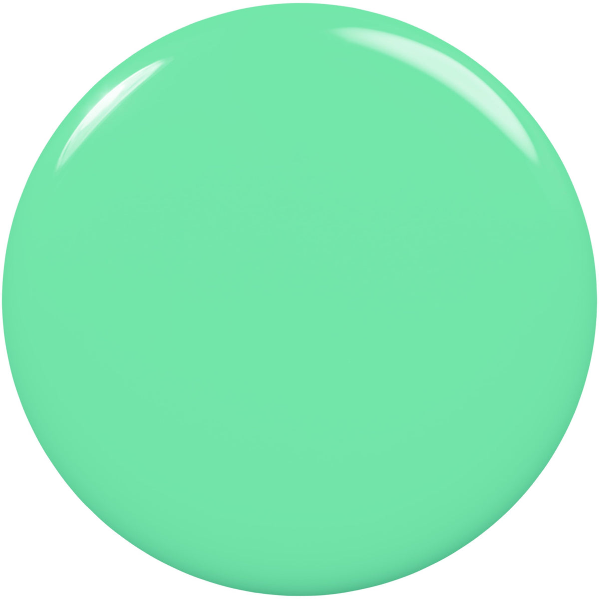 essie Odd Squad Green Nail Polish bottle side view