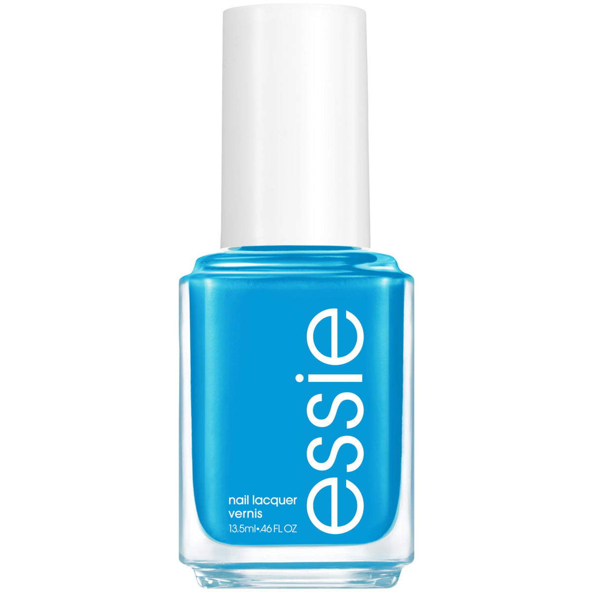 essie Odd Squad Nail Polish vibrant cyan blue front view