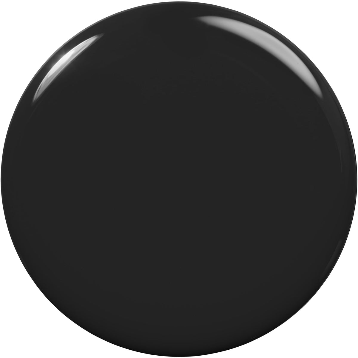 essie Quick-Dry Vegan Nail Polish Black 380 Now Or Never angled brush close-up