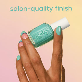 essie Slushy Sun Jelly Polish in a nail art setup