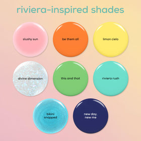 essie Slushy Sun Jelly Polish swatch on a nail wheel