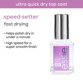 essie Speed Setter Top Coat packaging details