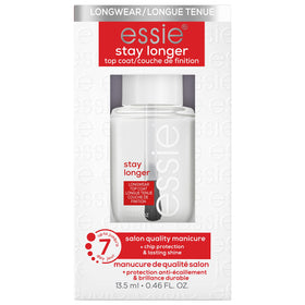 essie Stay Longer Top Coat 0.46 fl oz front view