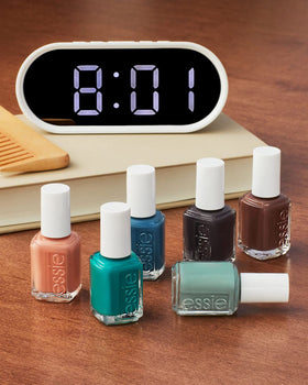 essie UnGuilty Pleasures nail polish in a beauty setup