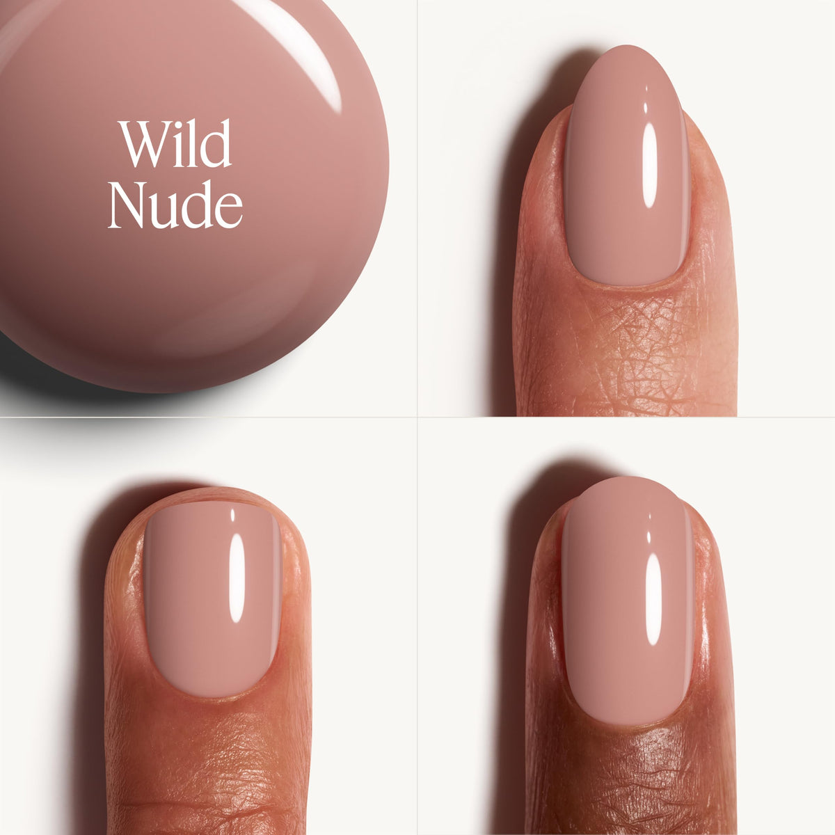 essie Wild Nude Nail Polish light tan colour swatch