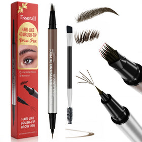 Essorall 2-in-1 Microblading Eyebrow Pencil Black Brown front view
