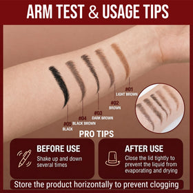 Essorall eyebrow pencil Light Brown shade on skin