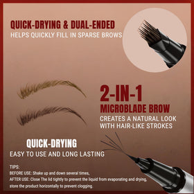 Essorall eyebrow pencil with dual-ended spoolie brush