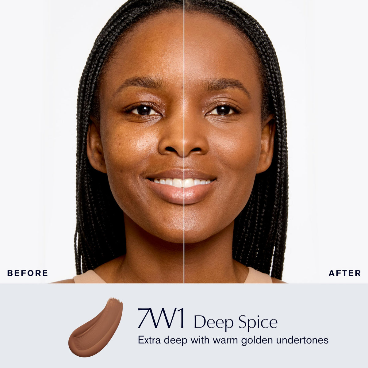 Estée Lauder Double Wear Foundation 0.5 Fl Oz 7W1 Deep Spice back view