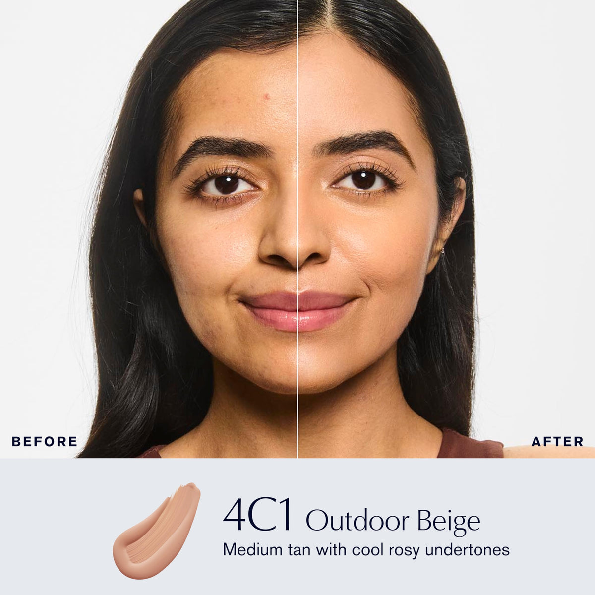 Estée Lauder Double Wear Foundation 4C1 Outdoor Beige bottle side view