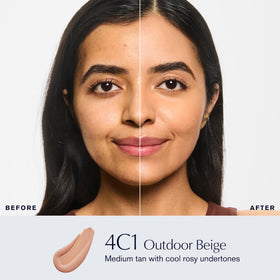 Estée Lauder Double Wear Foundation 4C1 Outdoor Beige bottle side view