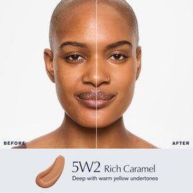 Estée Lauder Double Wear Foundation 5W2 Rich Caramel side view