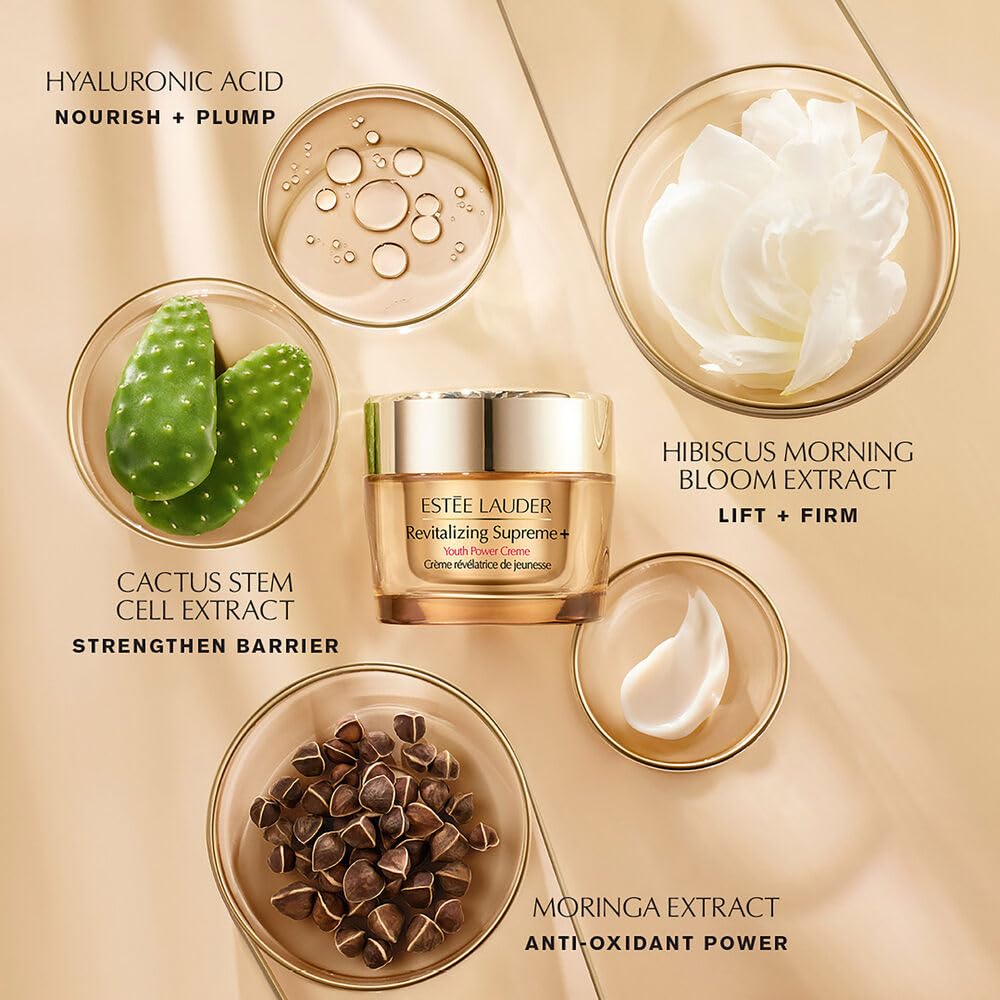 Estée Lauder Revitalizing + Youth Power Cream application on hand